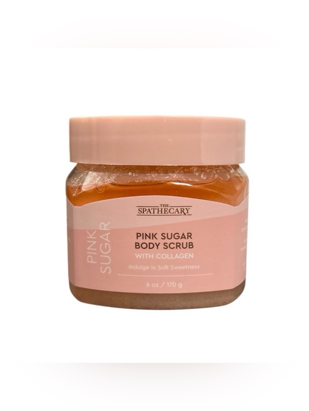 NEW The Spathecary Pink Sugar Body Scrub with Collagen 6oz